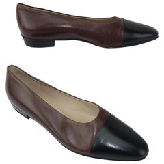 Vintage Bally Brown & Black Leather Spectator Shoes Sz 8N