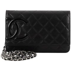 Chanel Cambon Wallet on Chain Quilted Leather