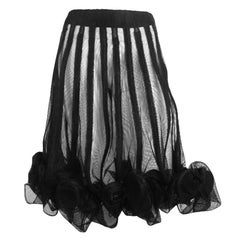 Comme des Garcons 2004 Collection Boned Mesh Skirt