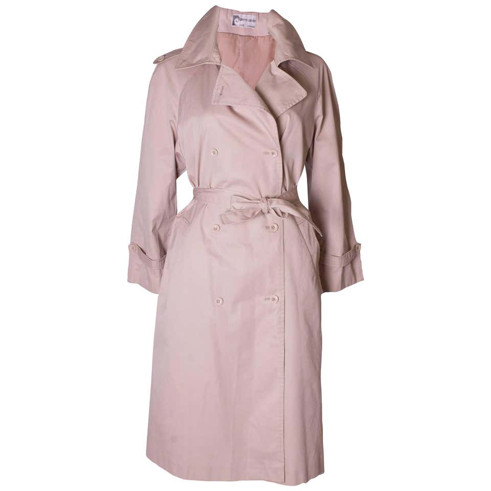 Vintage 1970s Pierre Cardin Pink Trench Coat at 1stDibs | pierre cardin ...
