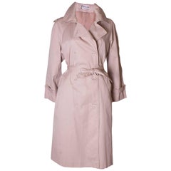 Vintage 1970s Pierre Cardin Pink Trench Coat