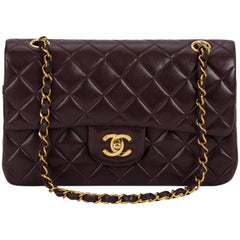 Chanel 9" Brown Classic Double Flap Bag