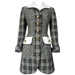 Jacques Fath black and white cocktail Dress