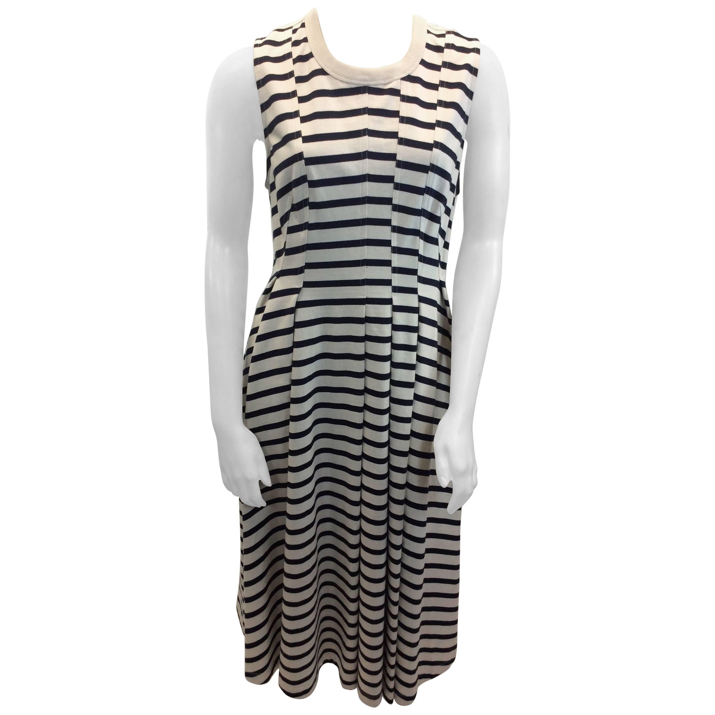 Alexander Wang Navy Blue and White Stripe Dress NWT For Sale