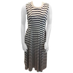 Alexander Wang Navy Blue and White Stripe Dress NWT