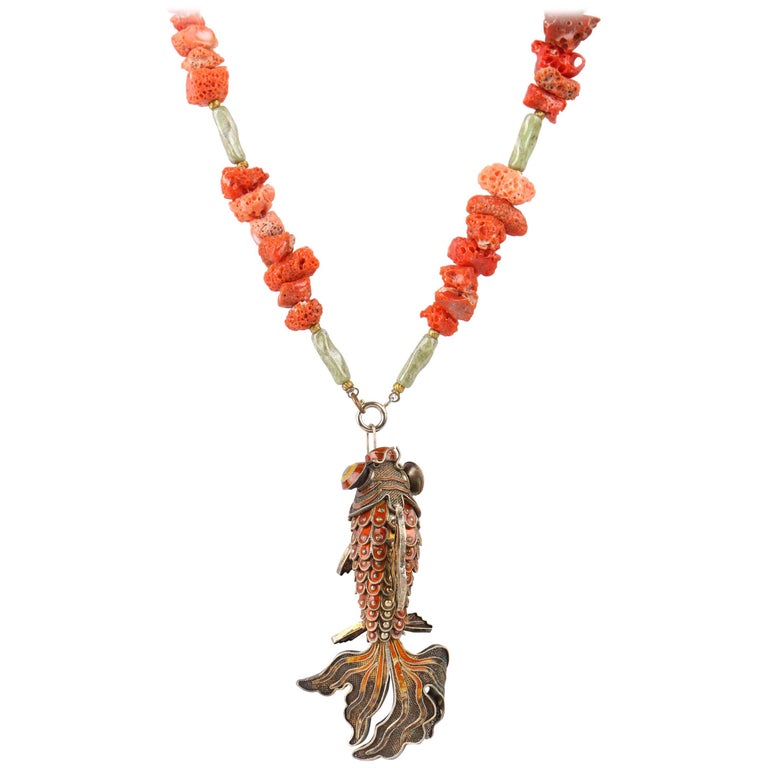 jade koi pendant