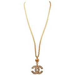 Chanel Vintage CC Pendant Necklace