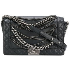 Chanel Black Quilted Boy Bag 
