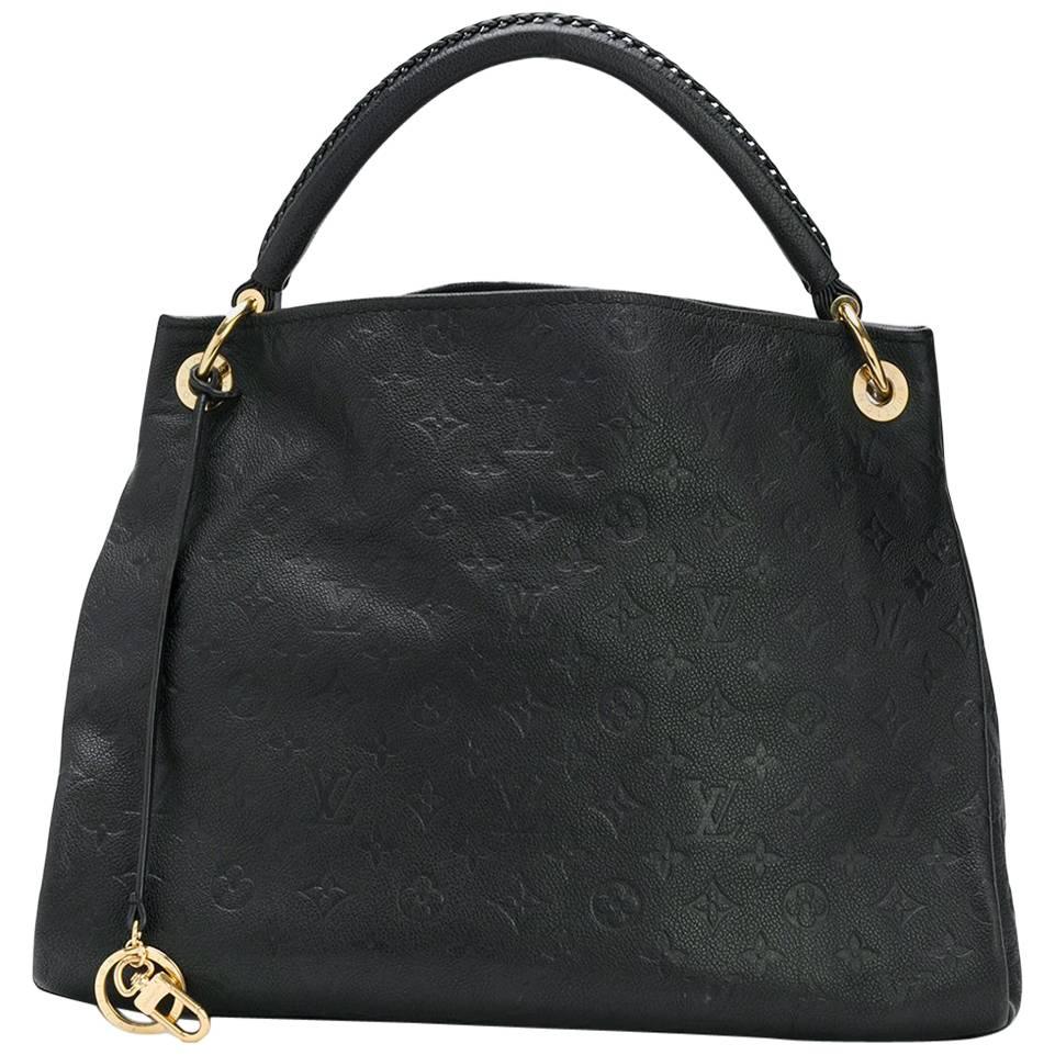 Louis Vuitton Black Embossed Monogram Artsy Bag
