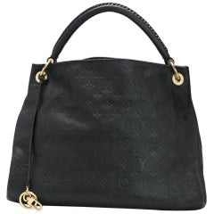 Louis Vuitton Black Embossed Monogram Artsy Bag
