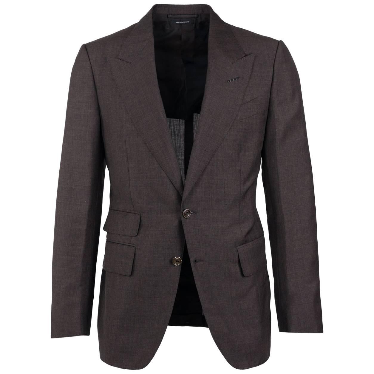 Tom Ford Brown Wool Blend Shelton 2PC Suit