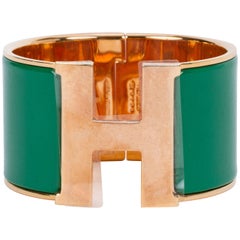 Hermes Mega Clic Clac Green Bracelet