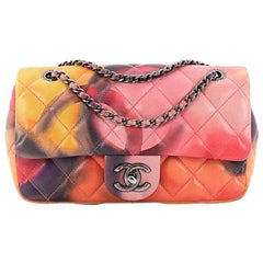 Chanel Limited Edition Flower Power Flap Bag Quilted Lambskin Small