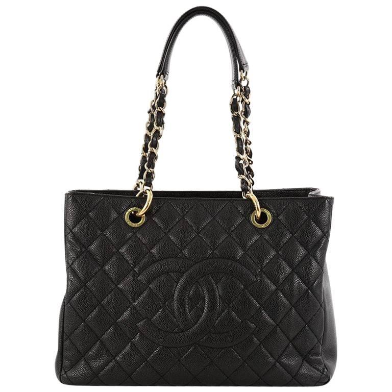 Chanel Grand Shopping Tote Quilted Caviar