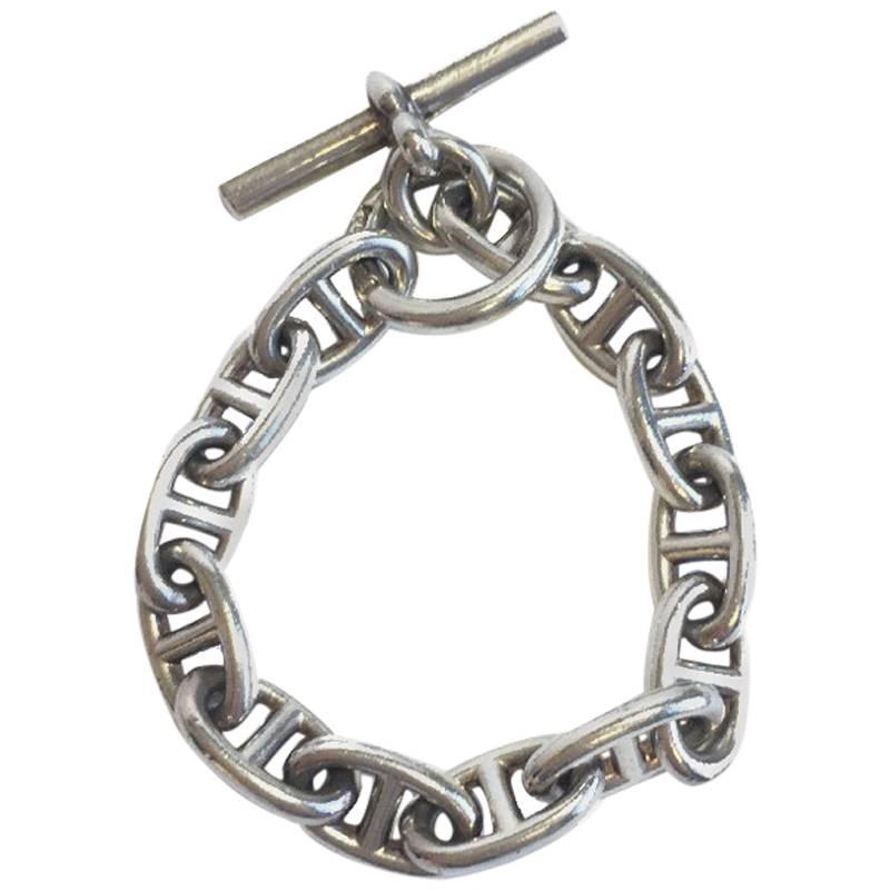 HERMES Bracelet 'Chaîne d'Ancre' in Sterling Silver