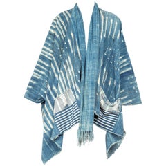 West African Handwoven Tie-dyed Oversized Kimono