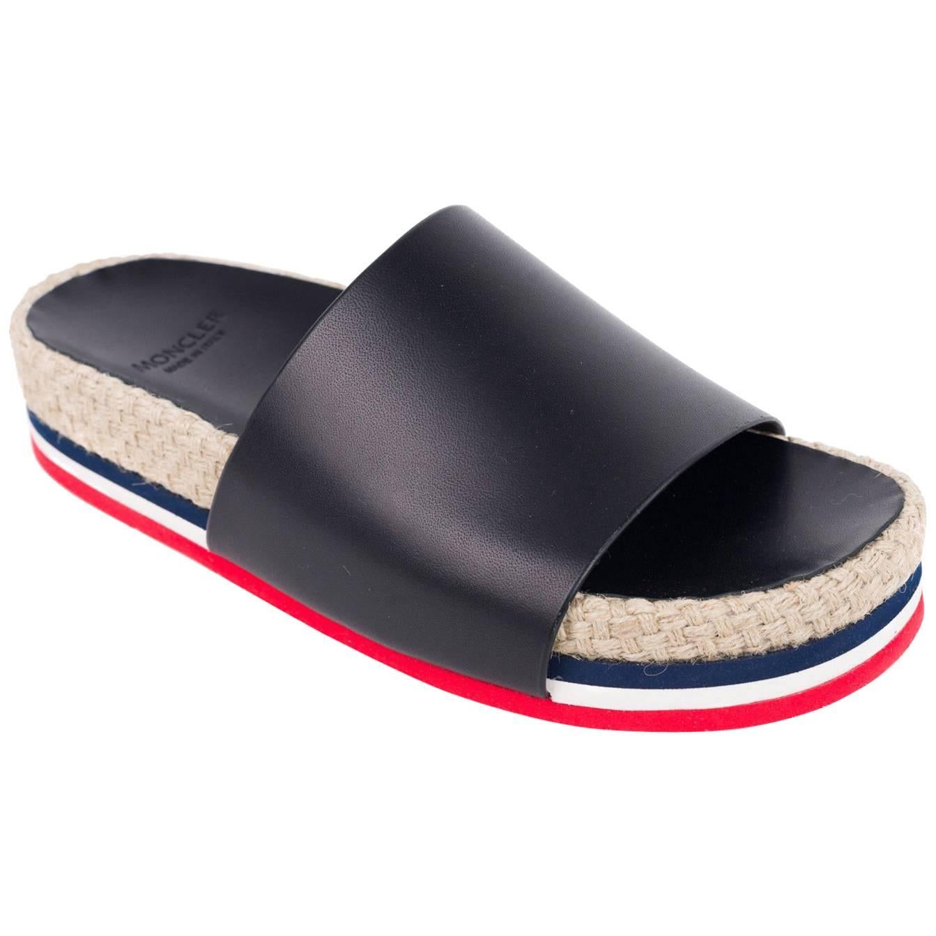 贅沢品 正規品 MONCLER Violette Espadrilles Sandal サンダル