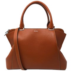 C de Cartier Leather Tote Bag