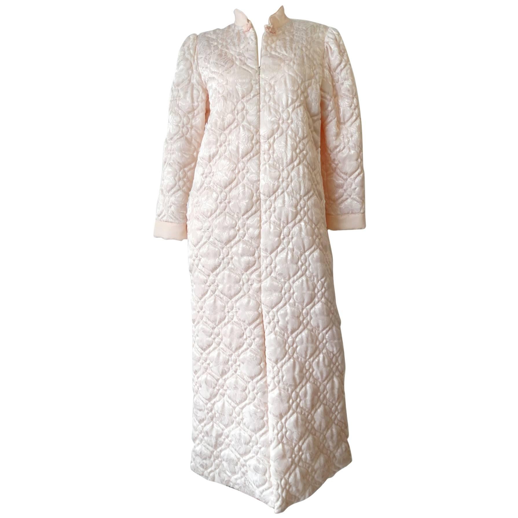 1980s Christian Dior Loungewear Quilted Coat 