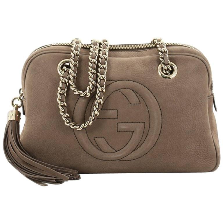 væske Unravel Portico Gucci Soho Chain Zipped Shoulder Bag Nubuck Small at 1stDibs | gucci small  bag with chain, gucci soho chain bag, gucci soho chain shoulder bag