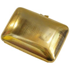 Vintage 1980s Pierre Cardin Gold Metal Evening Bag