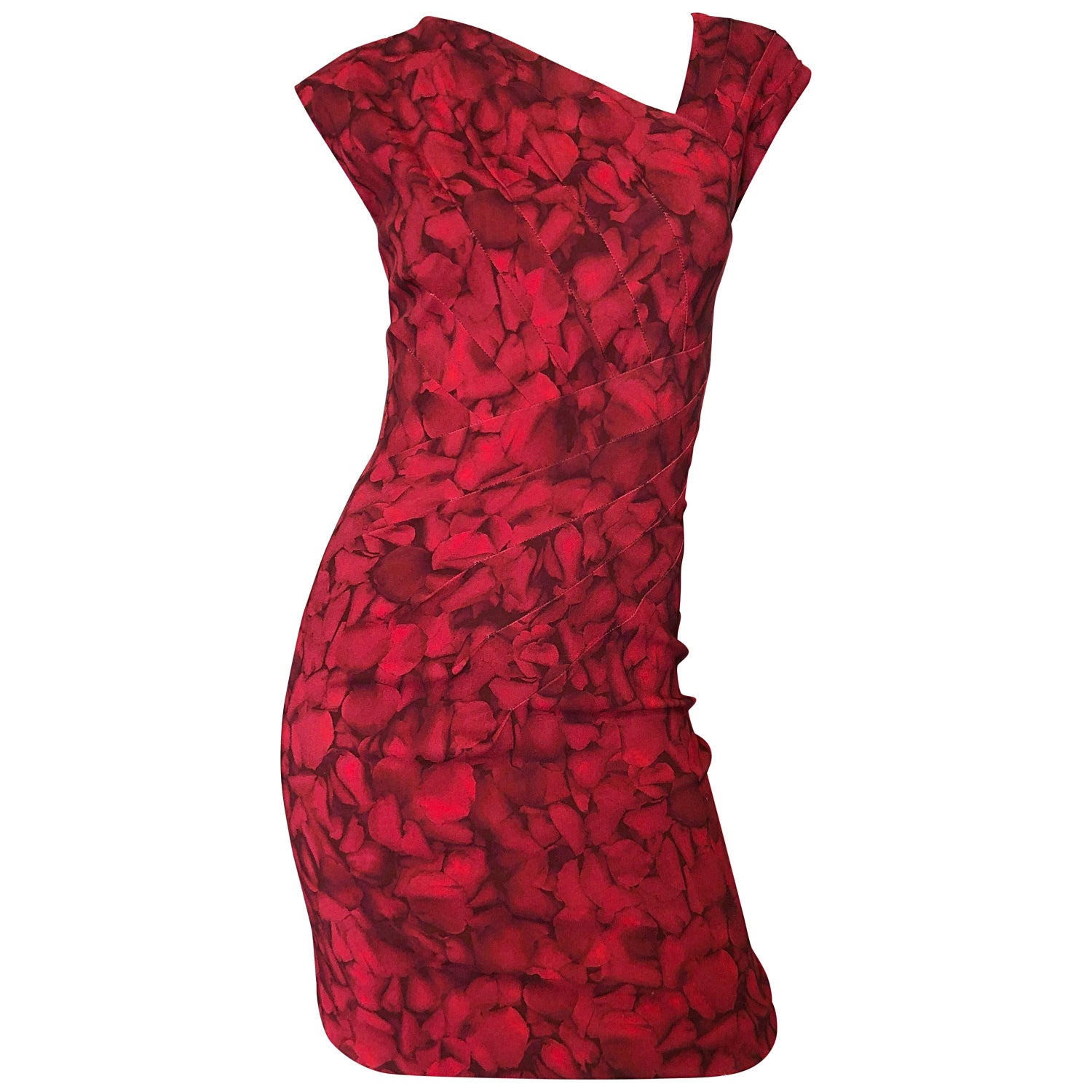 Louis Feraud Fitted Floral Dress