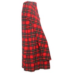 Comme des Garcons 1993 Collection Tartan Fitted Skirt
