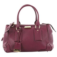 Used Burberry Gladstone Bag Heritage Grained Leather Small