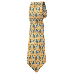 Hermes Silk Printed Tie, Circa 1990's