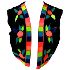 Mr. Dino Velvet Geometric and Floral Vest