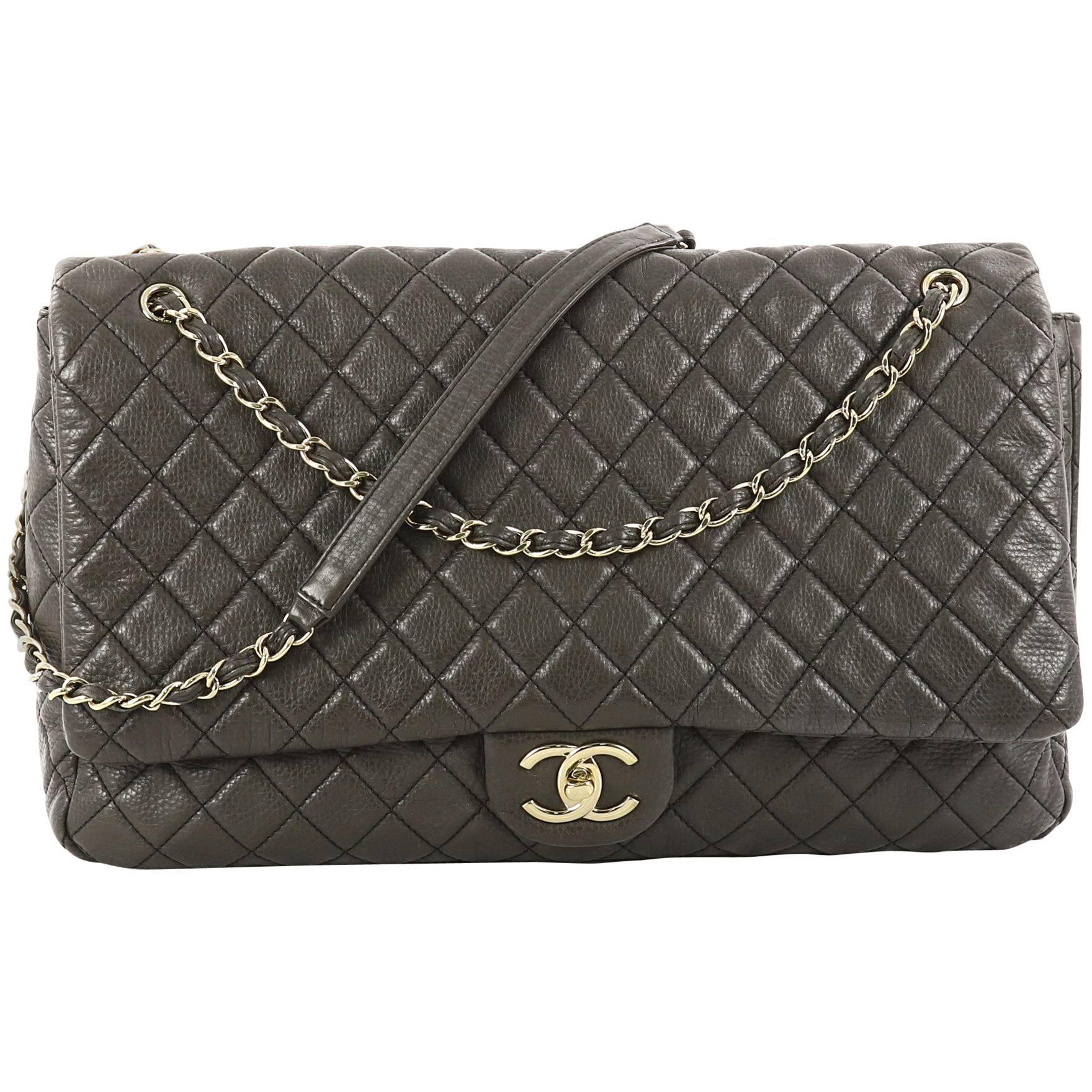 Chanel Airlines CC Quilted Calfskin XXL Flap Bag 