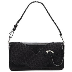 Christian Dior Black Jacquard Oblique Dtrick Bag