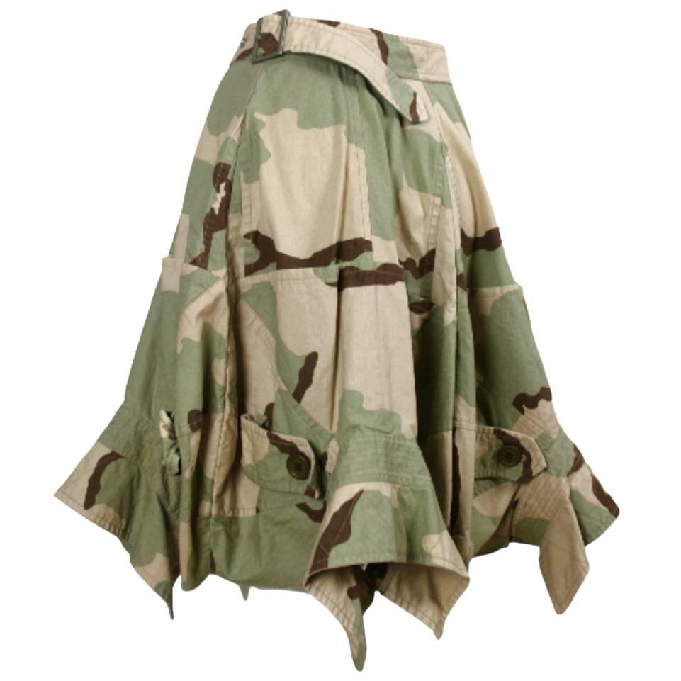 Comme des Garcons Junya Watanabe 2005 Collection Camouflage Jacket Back Skirt