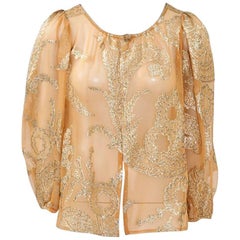 Vintage Yves Saint Laurent “Russian Collection” Top, Fall-Winter 1976-1977