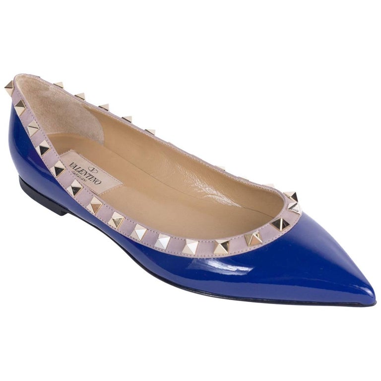 valentino blue flats