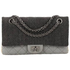 Chanel Tricolor Reissue 2.55 Handbag Quilted Denim 225