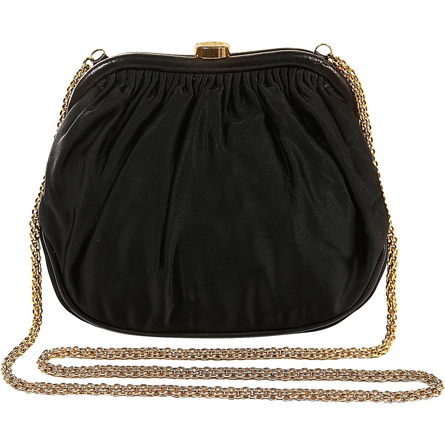 Chanel Black Vintage Framed Evening Bag