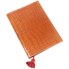 Hermès Barenia Tanned Alligator Agenda Cover