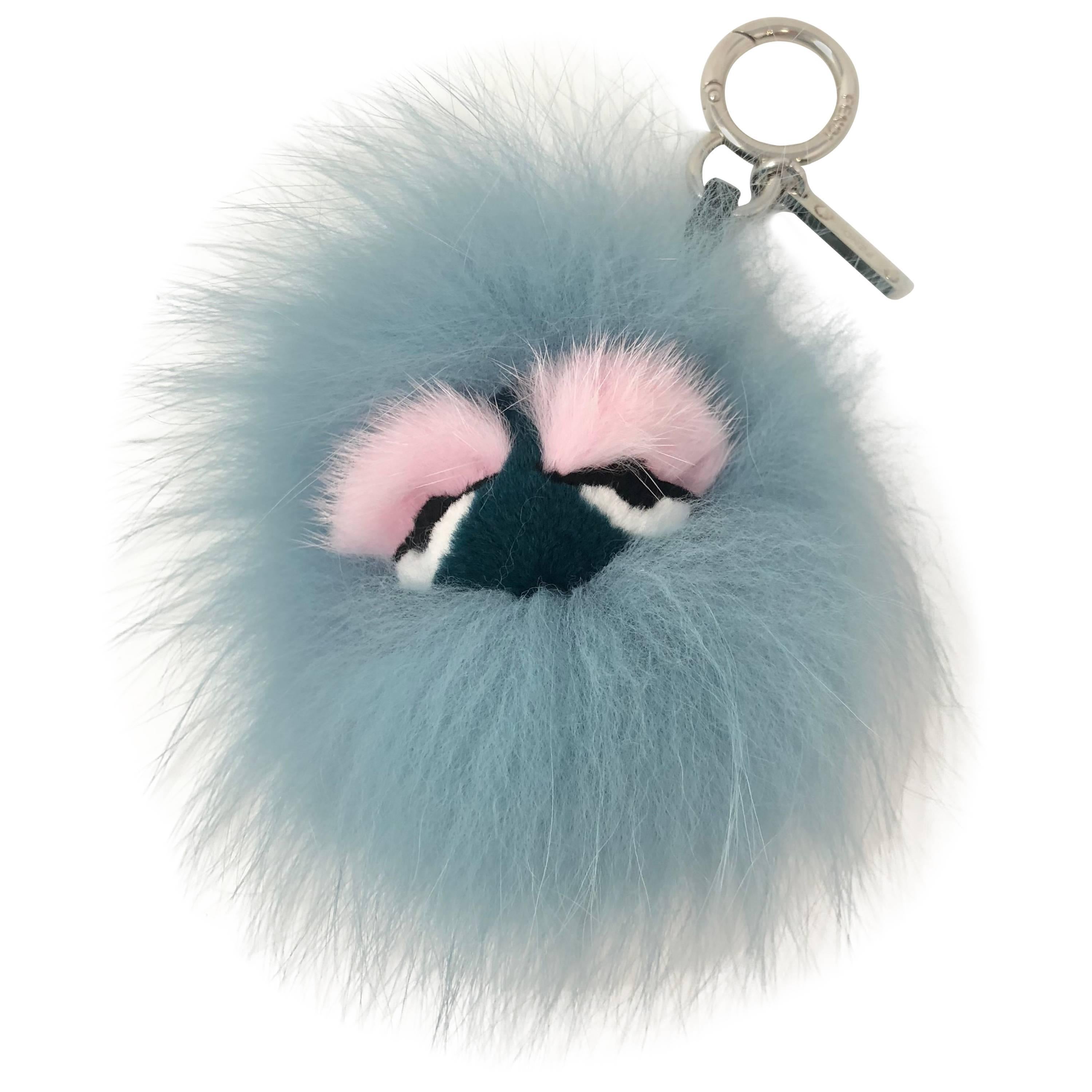 Fendi Monster charm key holder