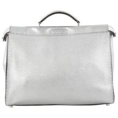 Fendi Selleria Peekaboo Handbag Leather Large