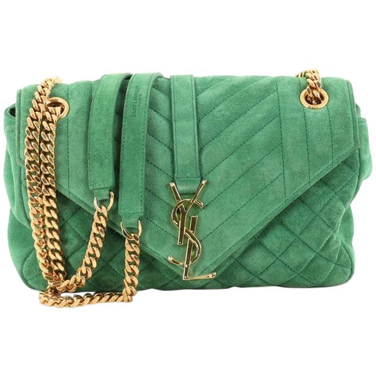 Saint Laurent Ysl 90s Hobo Shoulder Bag in Green