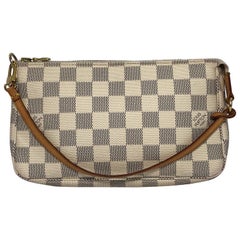 Louis Vuitton Damier Azur Pochette Accessories Wristlet