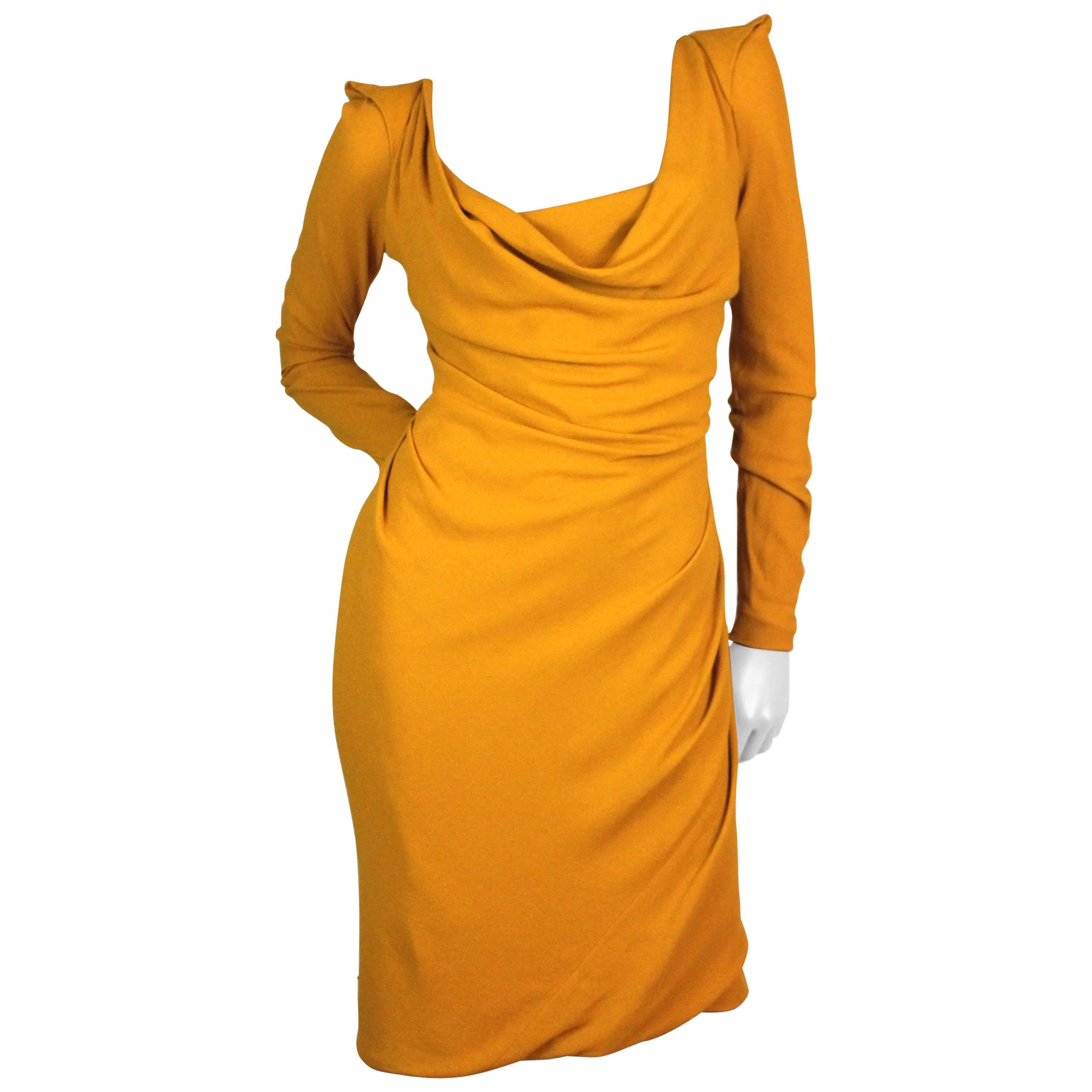Vivienne Westwood Red Label Saffron Short Amber Dress A / W 2015