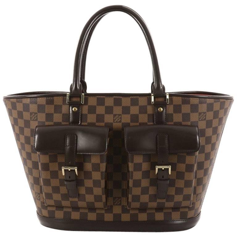 Louis Vuitton Manosque Handbag Damier GM