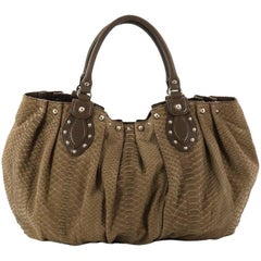 Gucci Pelham Tote Studded Python Large