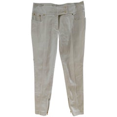 Tom Ford - Pantalon blanc avec clous dorés