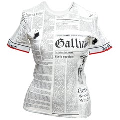 John Galliano Newspaper T-Shirt