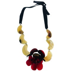 Marni Horn Collar Necklace