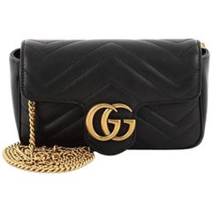 Gucci GG Marmont Flap Bag Cuir Matelasse Super Mini