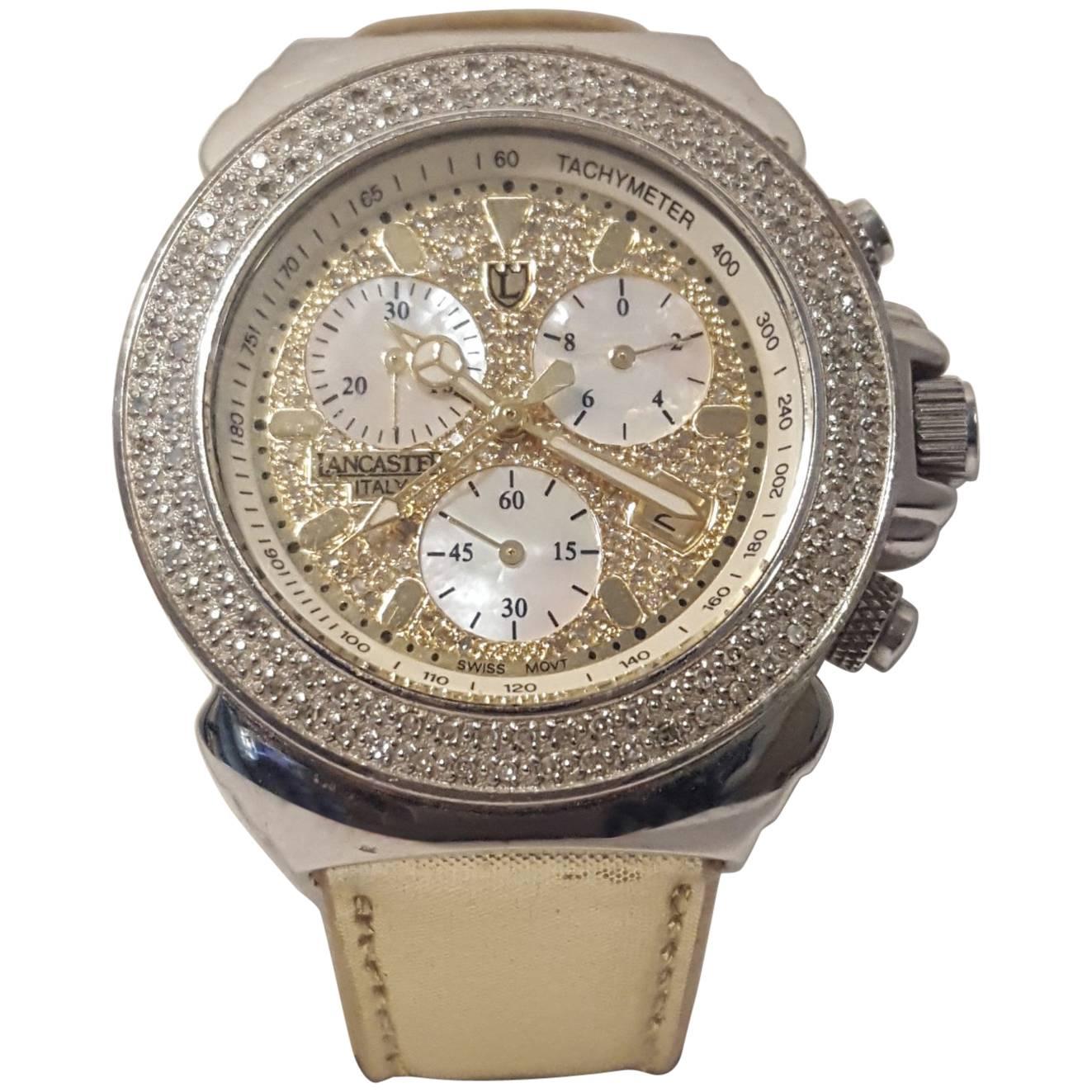 Limited Edition Lancaster Stainless Steel with Diamonds Watch